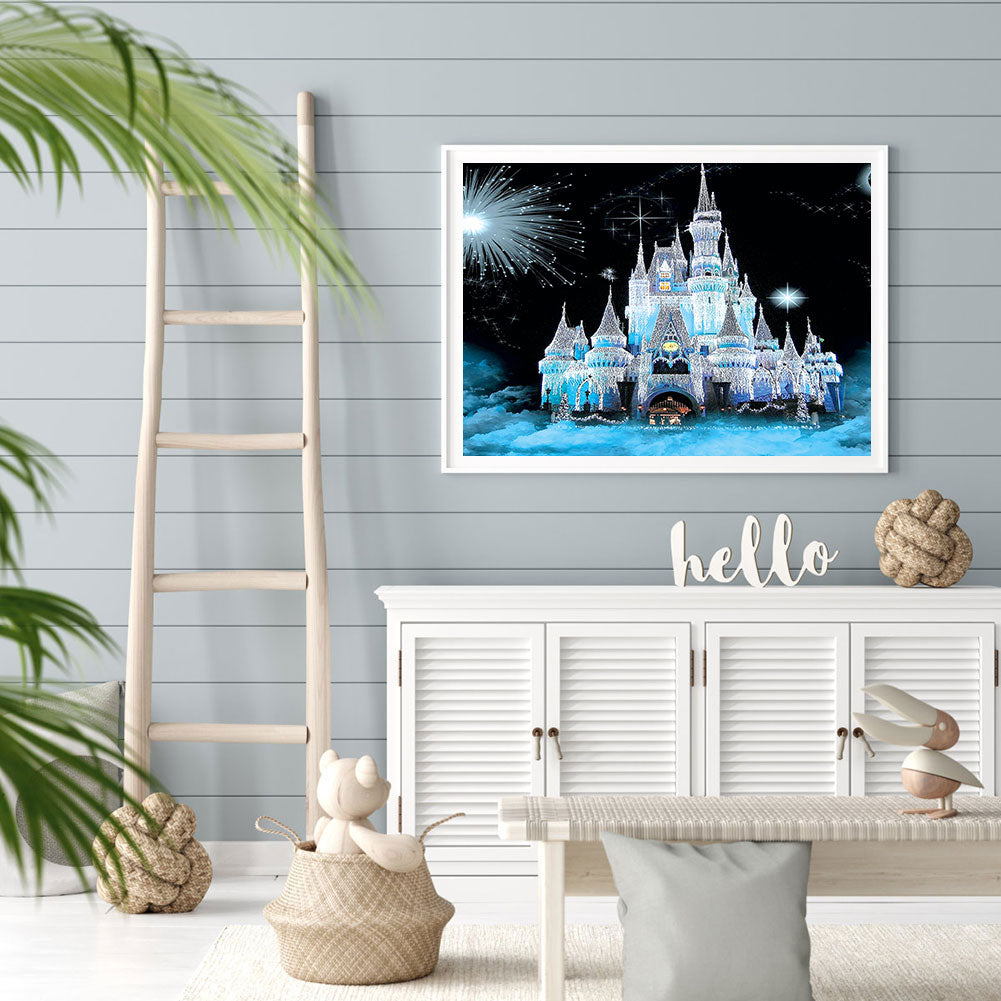 Snow Castle - Full Round Drill Diamond Painting 50*40CM