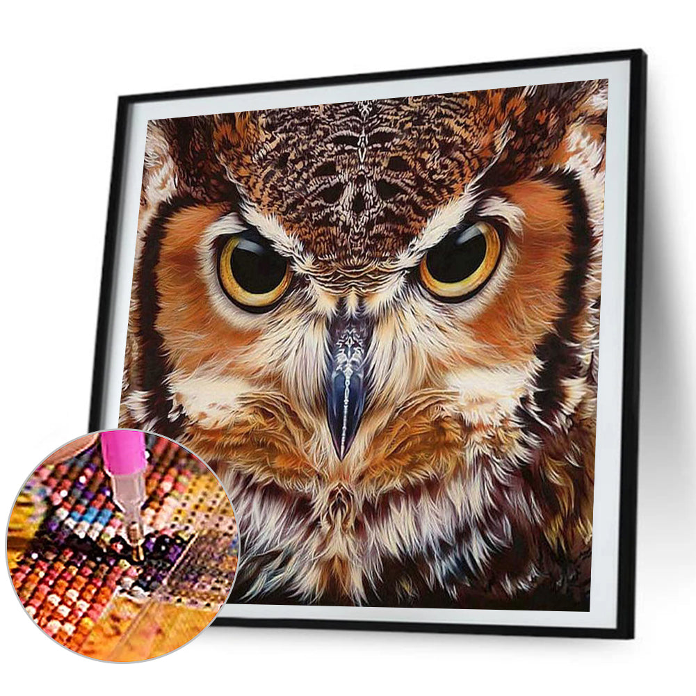 Owl - Full Square Drill Diamond Painting 40*40CM