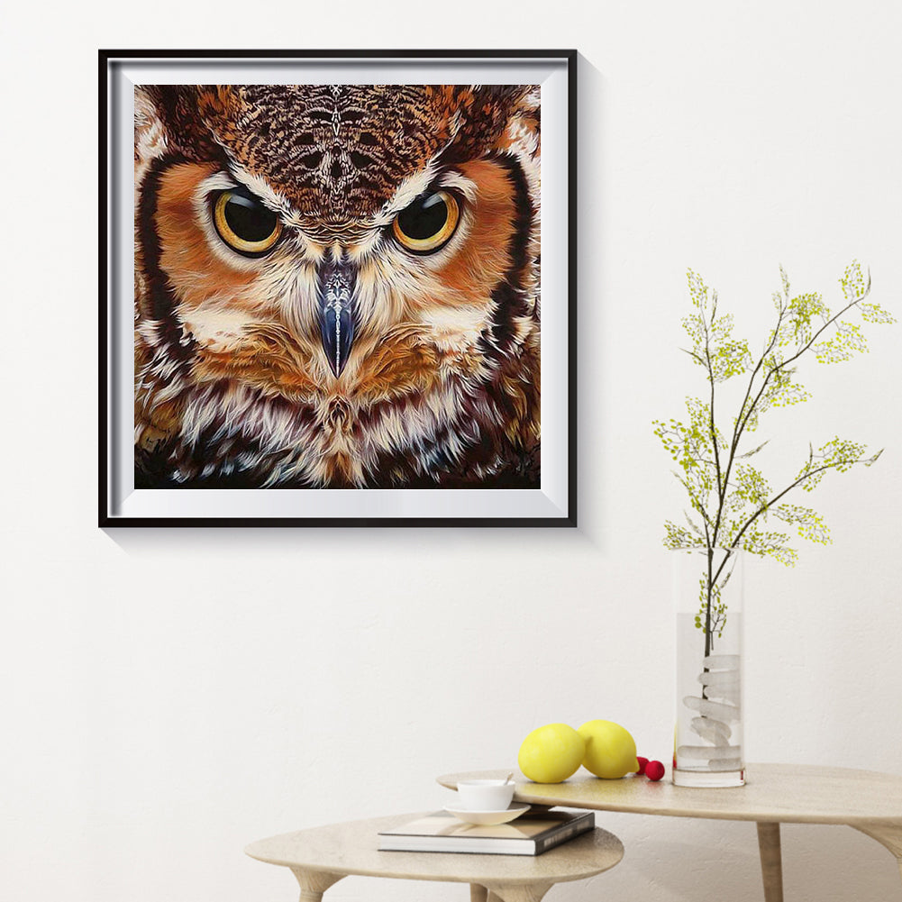 Owl - Full Square Drill Diamond Painting 40*40CM