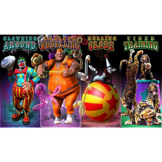 Circus - Full Round Drill Diamond Painting 75*40CM