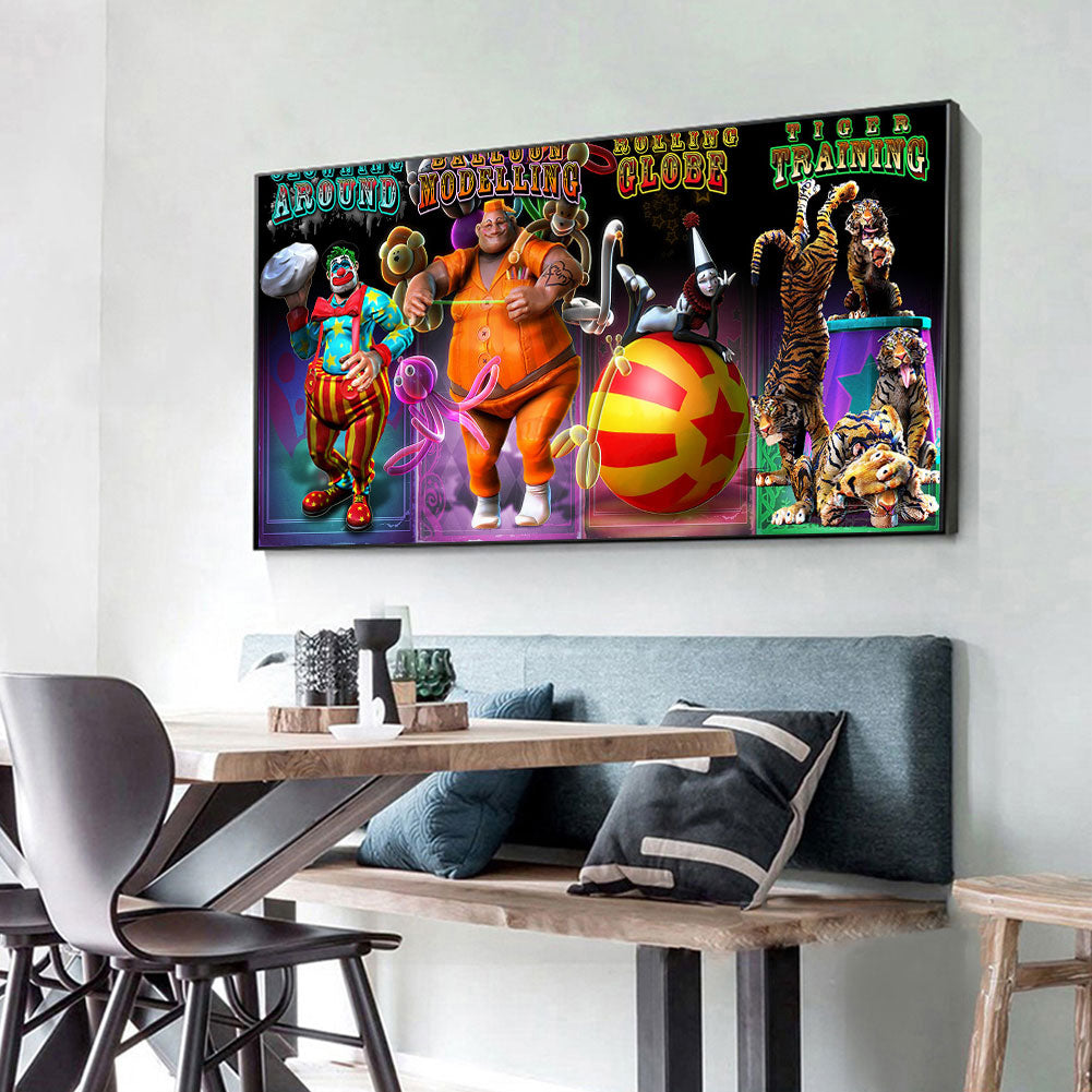 Circus - Full Round Drill Diamond Painting 75*40CM