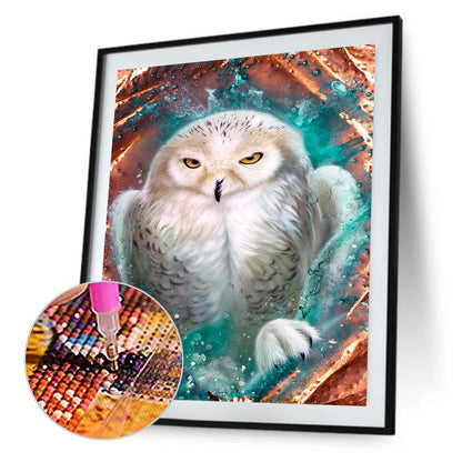 Owl 30*40CM(Canvas) Full Square Drill Diamond Painting