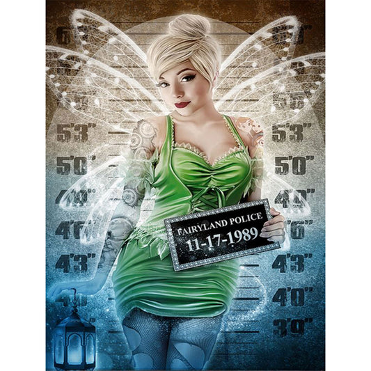 Wanted The Wonderful Fairy: Tinker Bell - Full Round Drill Diamond Painting 30*40CM