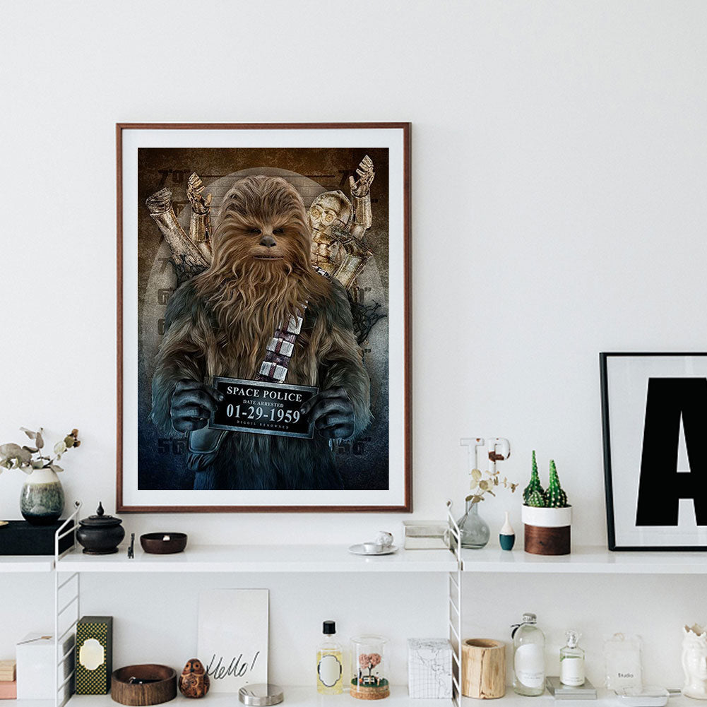 Wanted Chewbacca - Full Round Drill Diamond Painting 30*40CM