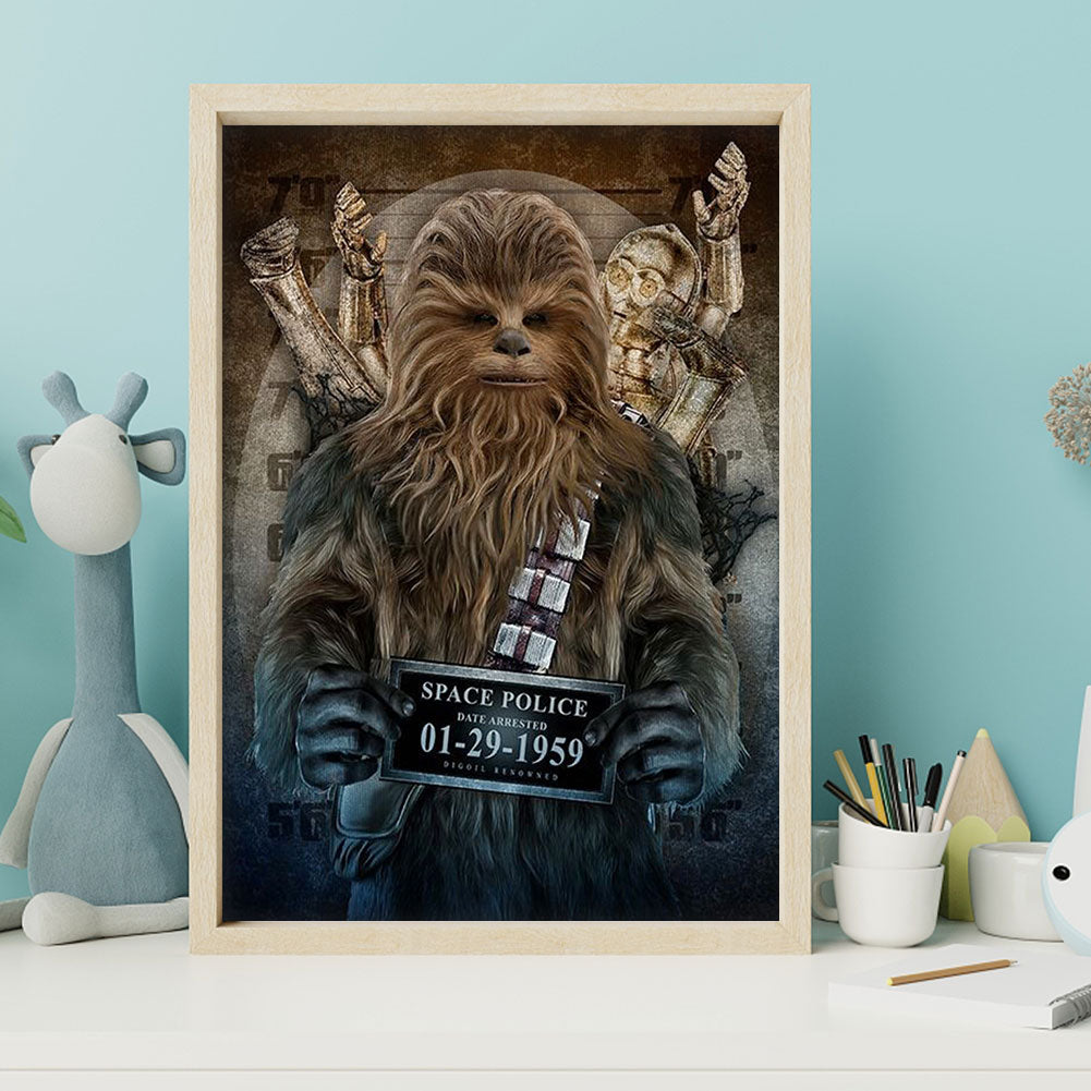 Wanted Chewbacca - Full Round Drill Diamond Painting 30*40CM