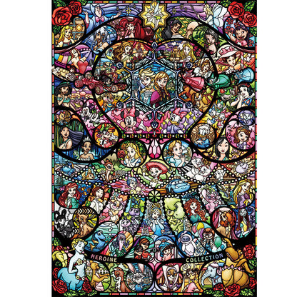 Disney Stained Glass Art - Full Round Drill Diamond Painting 50*70CM