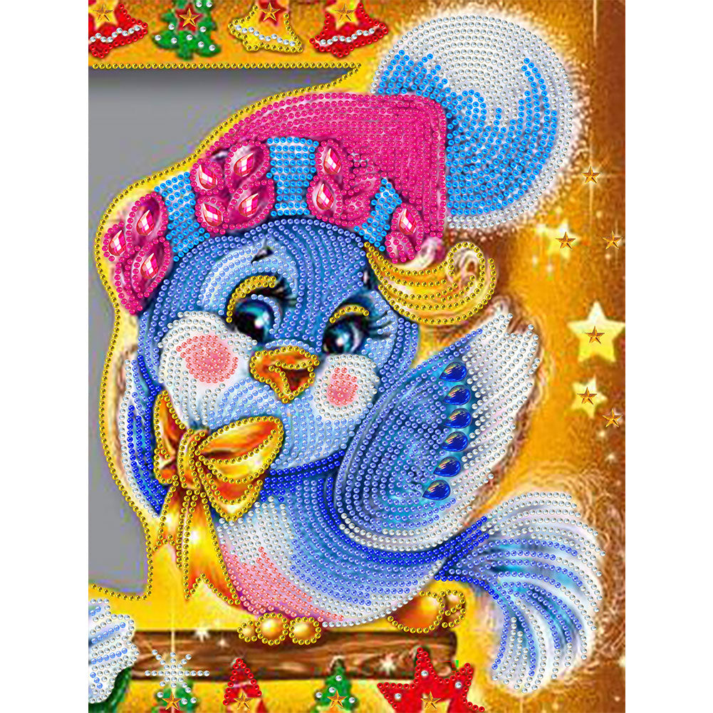 Animals In Christmas Mood - Festive Birds - Special Shaped Drill Diamond Paiting 30*40CM