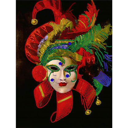 Mask Woman - Special Shaped Drill Diamond Paiting 30*40CM