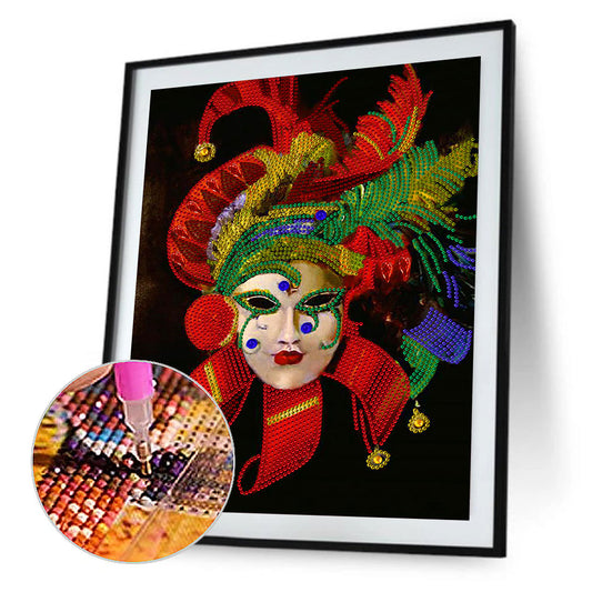 Mask Woman - Special Shaped Drill Diamond Paiting 30*40CM
