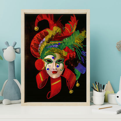 Mask Woman - Special Shaped Drill Diamond Paiting 30*40CM