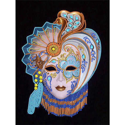 Mask Woman - Special Shaped Drill Diamond Paiting 30*40CM