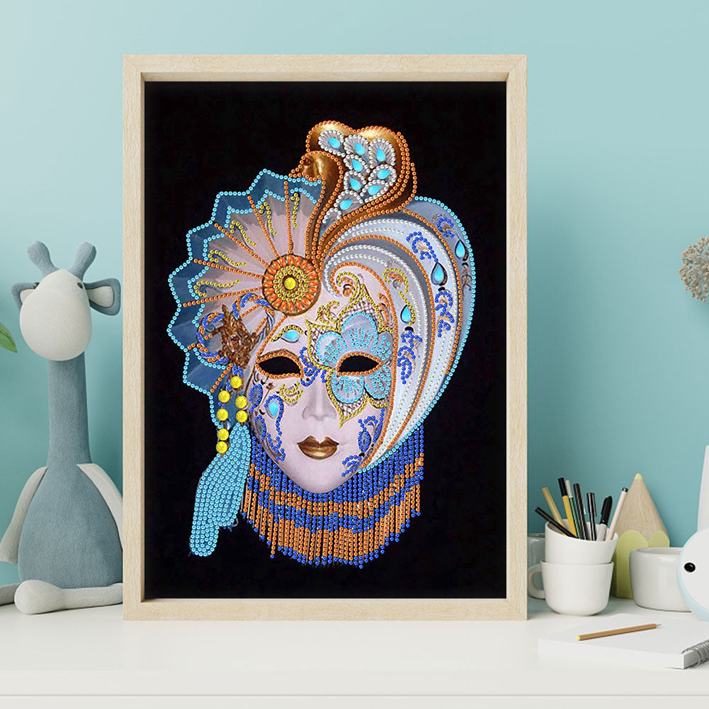 Mask Woman - Special Shaped Drill Diamond Paiting 30*40CM