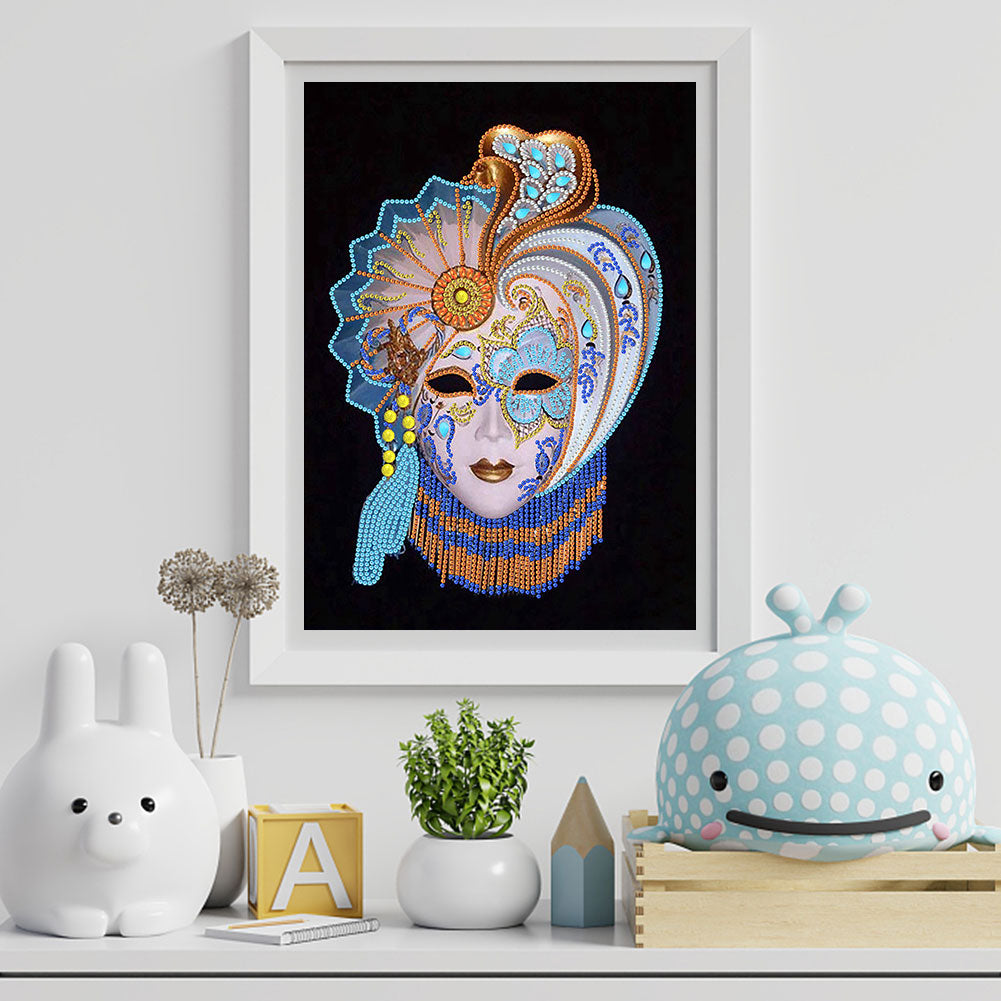Mask Woman - Special Shaped Drill Diamond Paiting 30*40CM