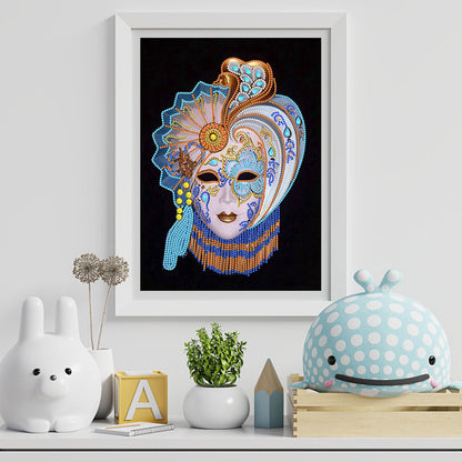 Mask Woman - Special Shaped Drill Diamond Paiting 30*40CM