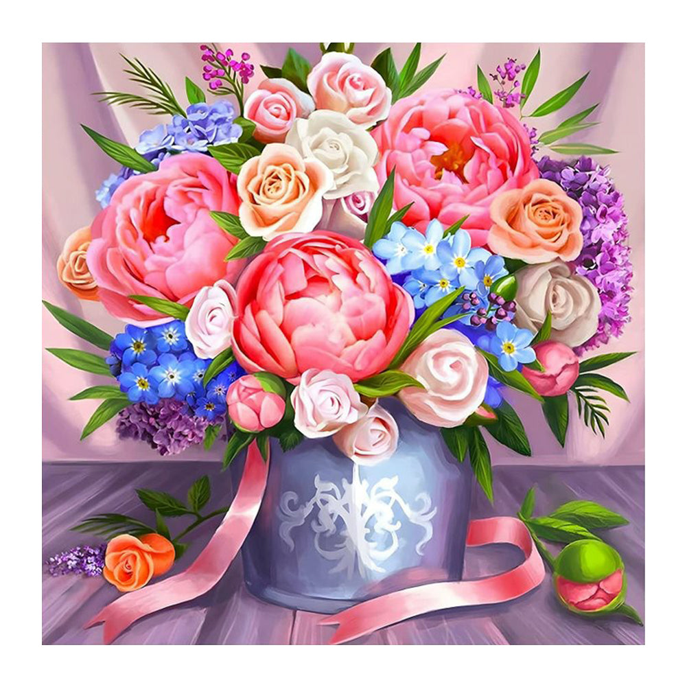 Flower Bouquet - Full Round Drill Diamond Painting 30*30CM