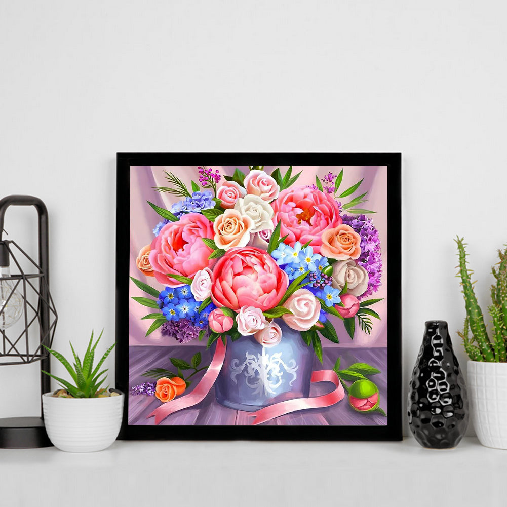 Flower Bouquet - Full Round Drill Diamond Painting 30*30CM