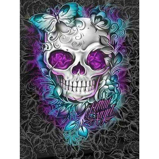 Rose Skull - Full Round Drill Diamond Painting 50*60CM