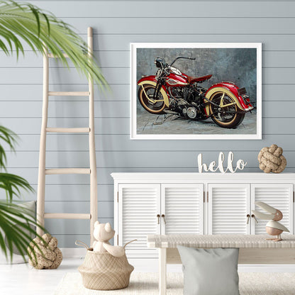 Motorcycle - Full Round Drill Diamond Painting 60*50CM