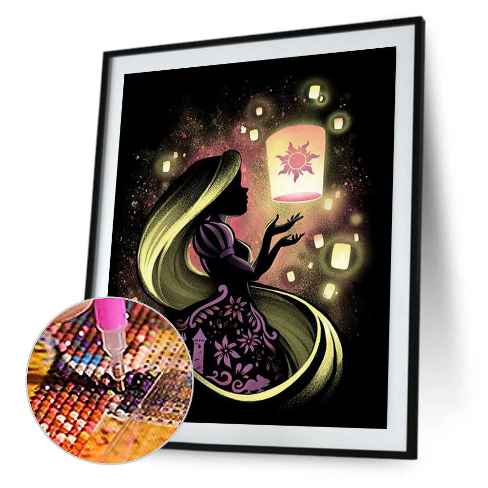 Enchanted Silhouette - Full Round Drill Diamond Painting 50*60CM