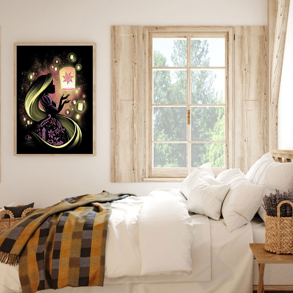 Enchanted Silhouette - Full Round Drill Diamond Painting 50*60CM