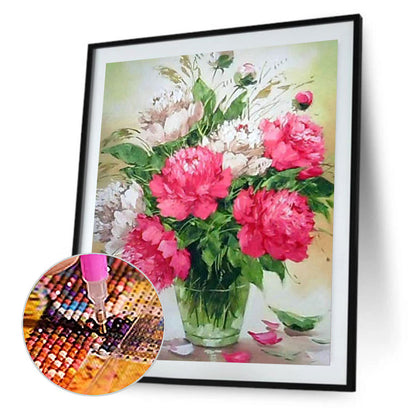 Peony Bouquet 30*40CM(Canvas) Full Round Drill Diamond Painting