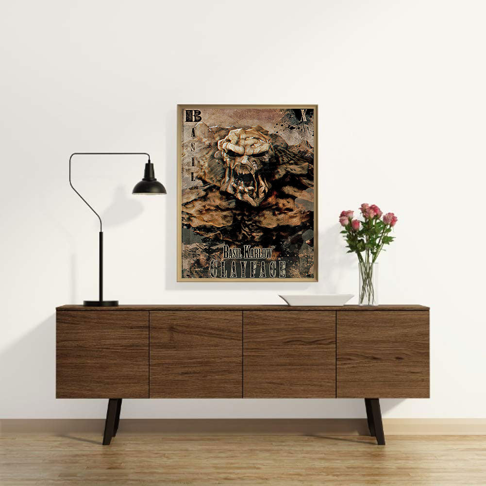 Mud Face - Full Round Drill Diamond Painting 30*40CM