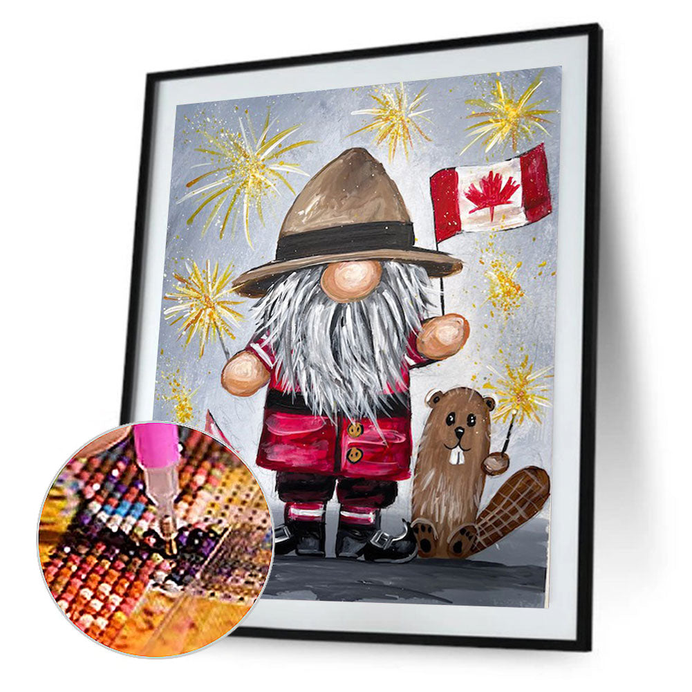 Canadian Goblins Setting Off Fireworks - Full Round Drill Diamond Painting 30*40CM