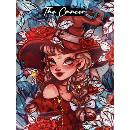 Zodiac Girl - Full Round Drill Diamond Painting 30*40CM