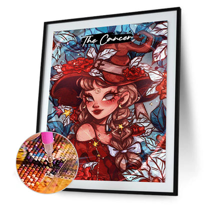 Zodiac Girl - Full Round Drill Diamond Painting 30*40CM