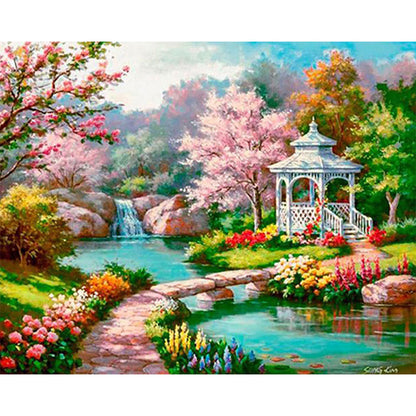 Garden Gazebo - Full Square Drill Diamond Painting 40*30CM