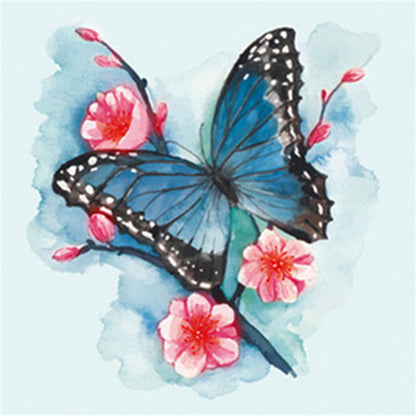 Butterfly Pattern - Full Round Drill Diamond Painting 30*30CM