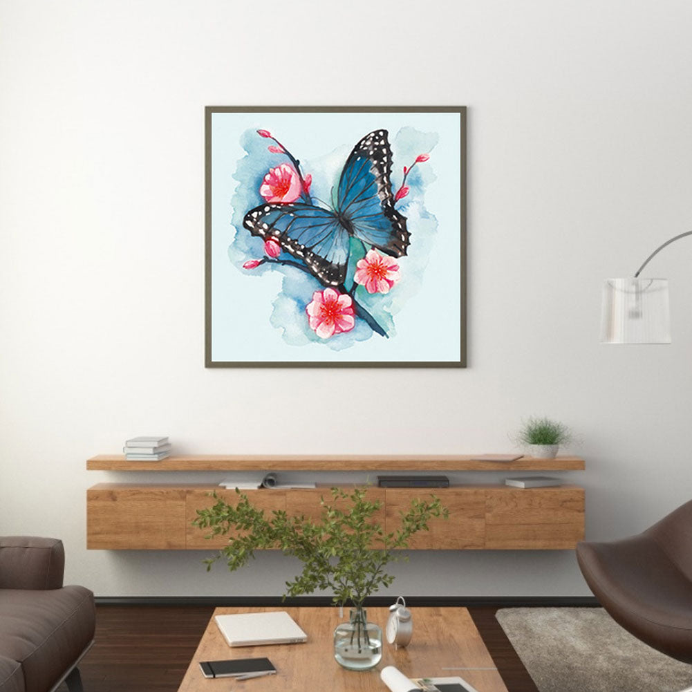 Butterfly Pattern - Full Round Drill Diamond Painting 30*30CM