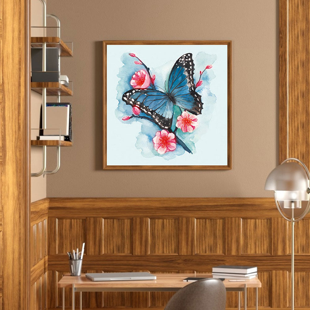 Butterfly Pattern - Full Round Drill Diamond Painting 30*30CM