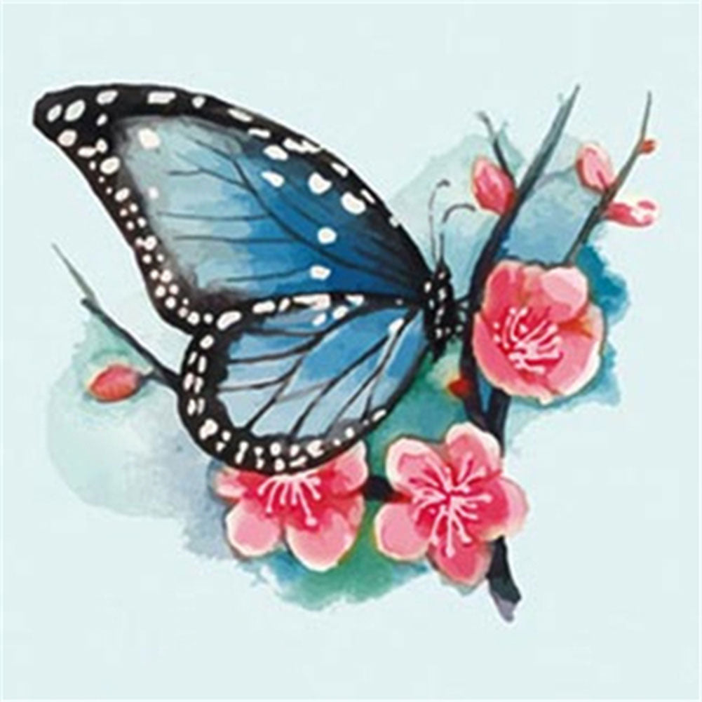 Butterfly Pattern - Full Round Drill Diamond Painting 30*30CM