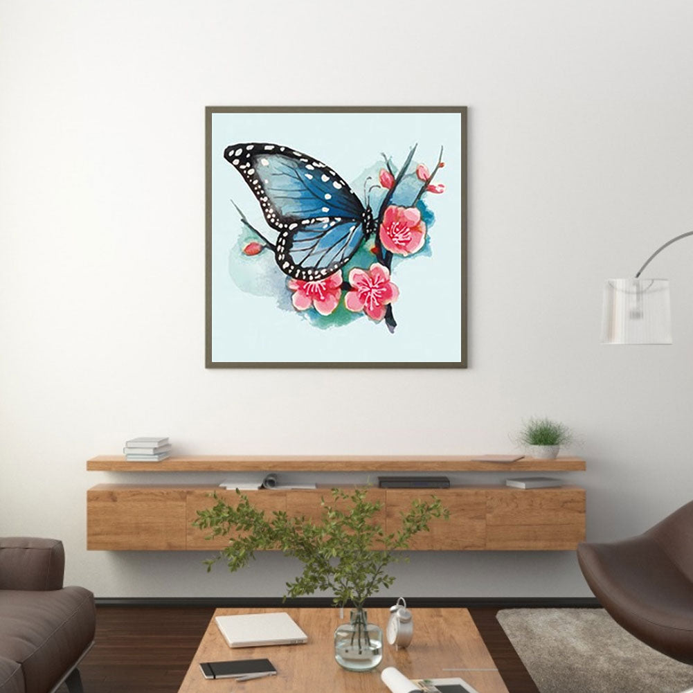 Butterfly Pattern - Full Round Drill Diamond Painting 30*30CM