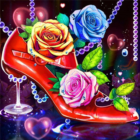 Colorful High Heels - Full Round Drill Diamond Painting 30*30CM