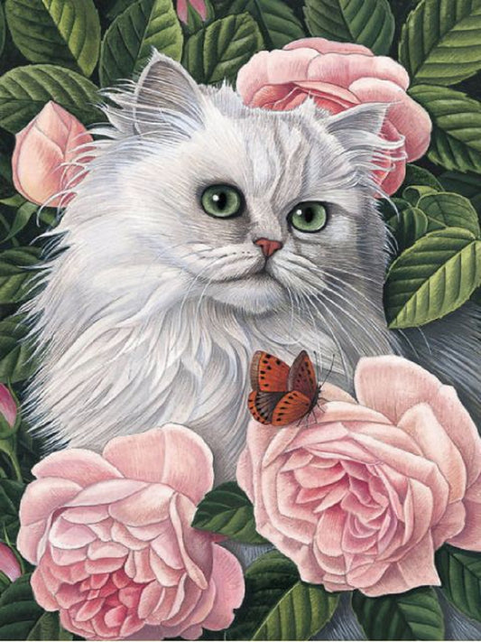 Persian Cat - Full Round Drill Diamond Painting 30*40CM