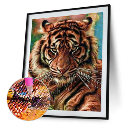 Tiger 40*50CM(Canvas) Full Round Drill Diamond Painting