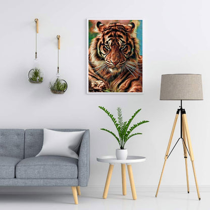 Tiger 40*50CM(Canvas) Full Round Drill Diamond Painting