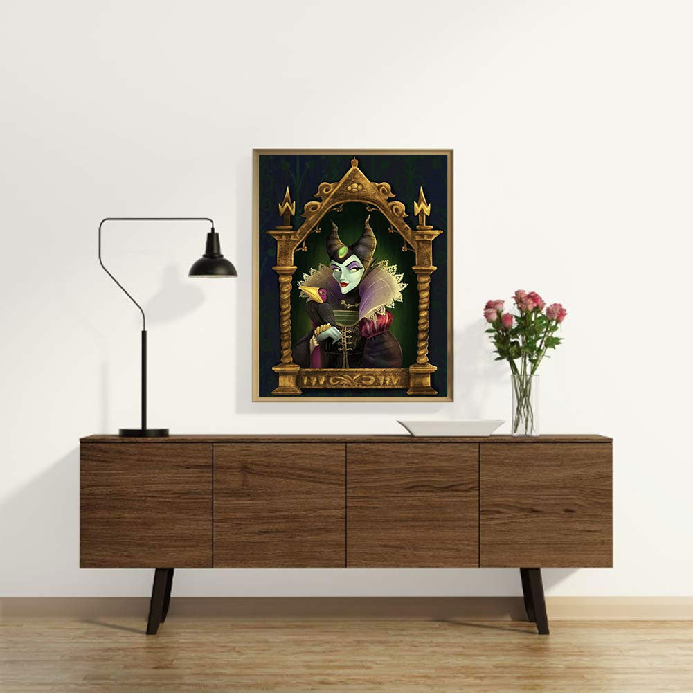 Maleficent - Full Round Drill Diamond Painting 30*40CM