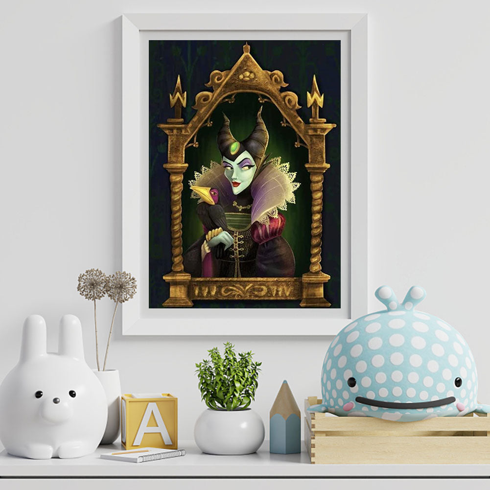 Maleficent - Full Round Drill Diamond Painting 30*40CM