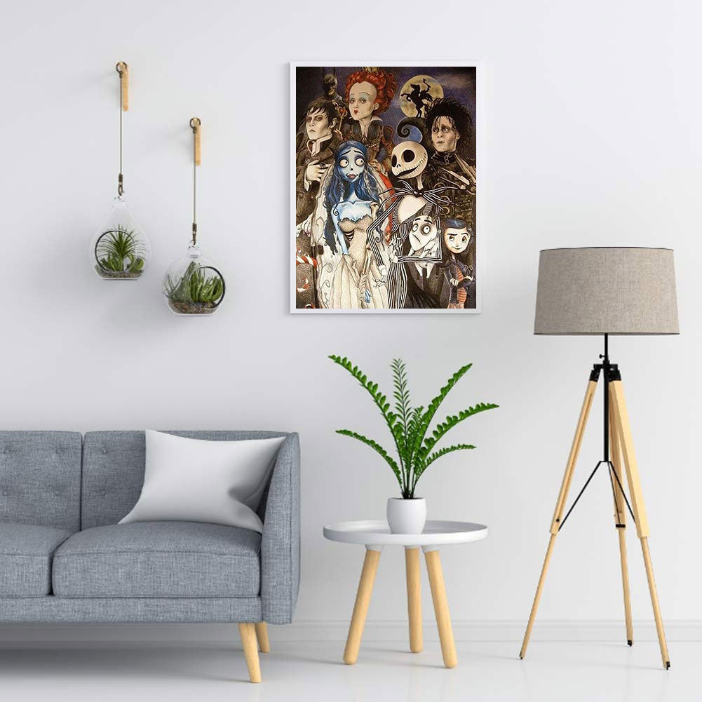 Zombie Bride Horror Movie - Full Round Drill Diamond Painting 40*50CM
