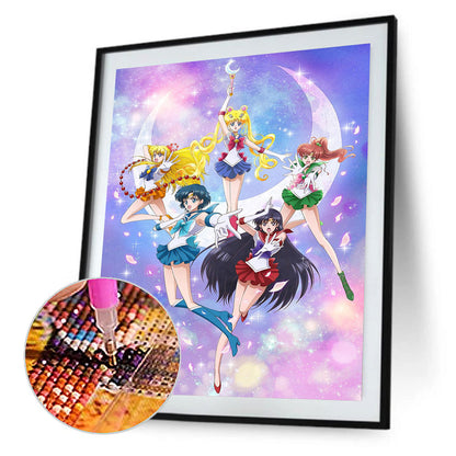 Sailor Moon - Full Round Drill Diamond Painting 40*50CM