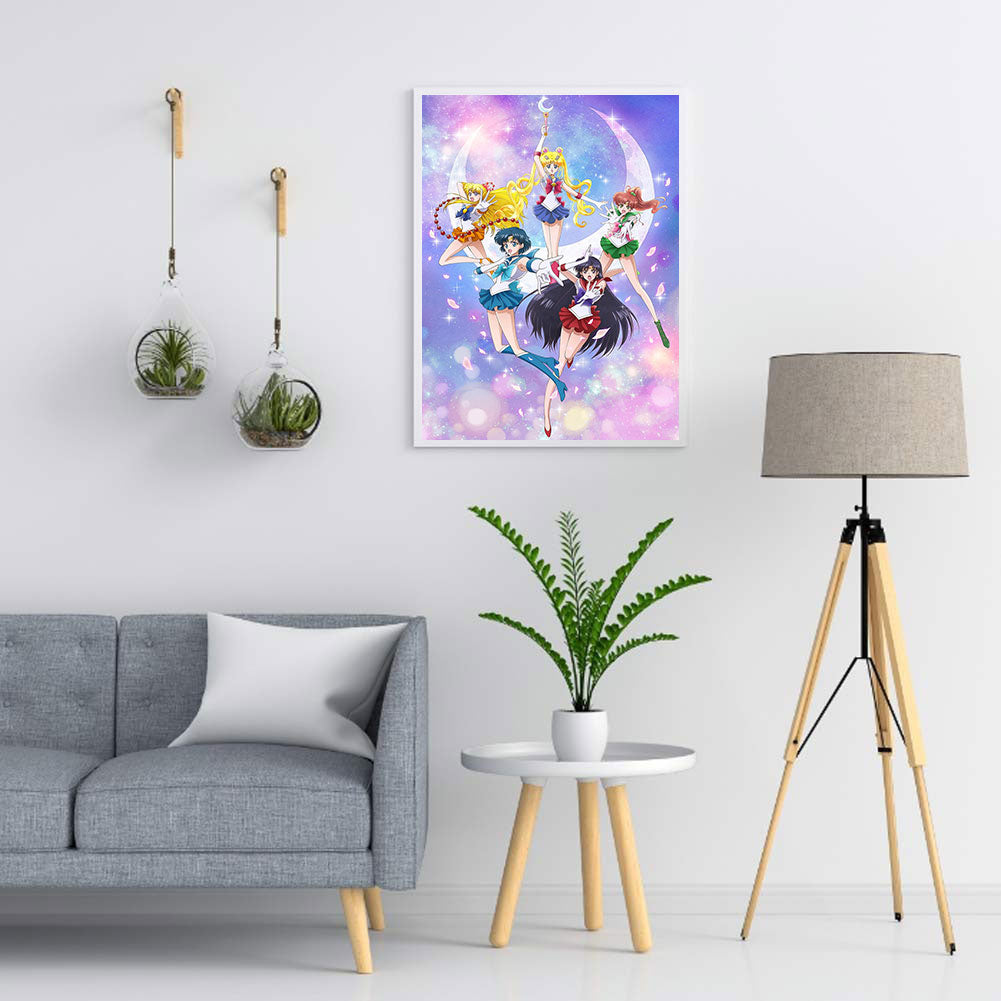 Sailor Moon - Full Round Drill Diamond Painting 40*50CM