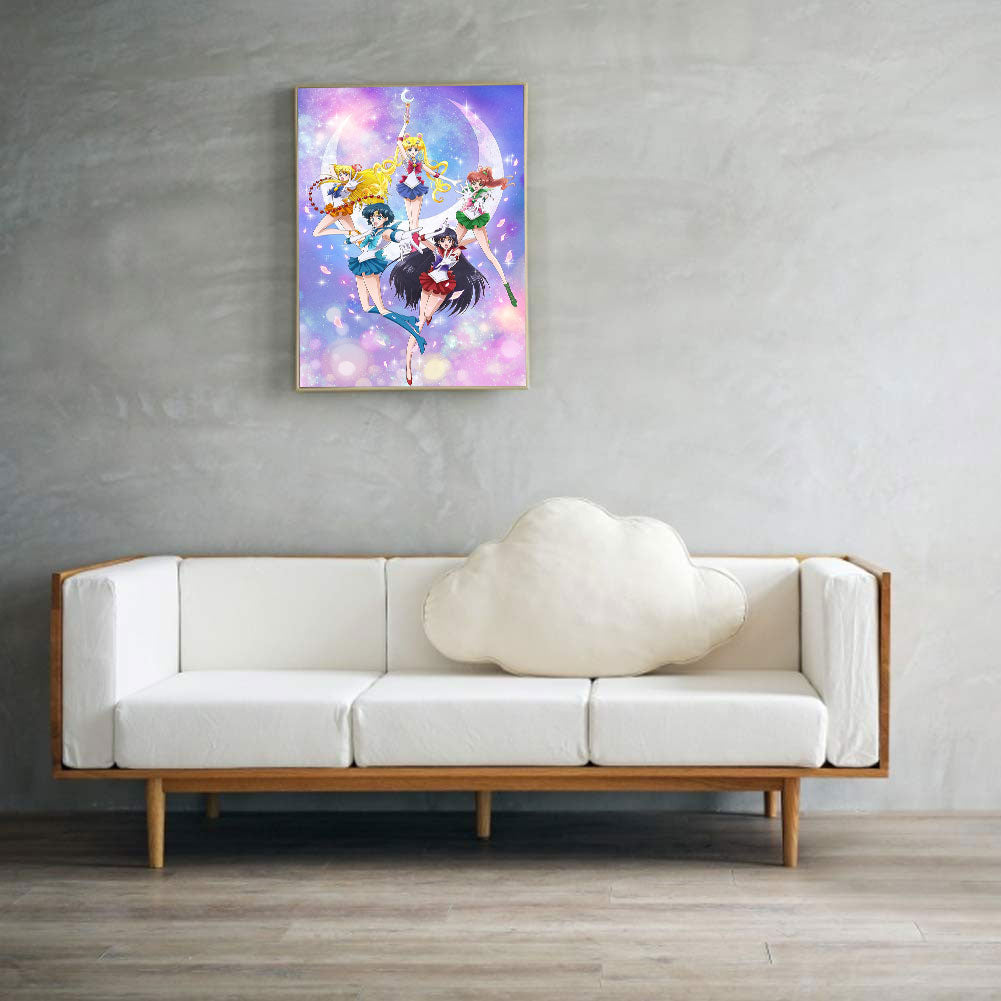 Sailor Moon - Full Round Drill Diamond Painting 40*50CM