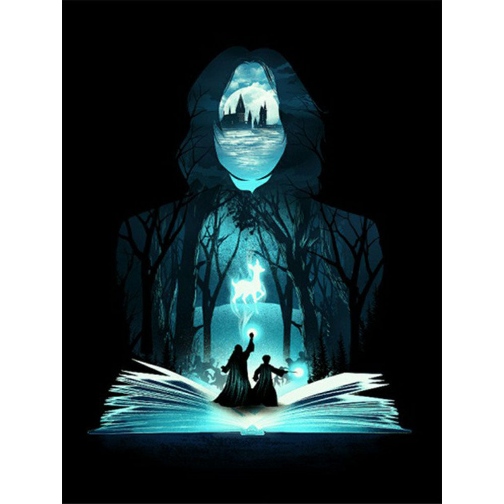 Harry Potter Silhouette - Full Square Drill Diamond Painting 50*60CM