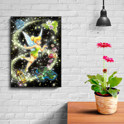 Wonderful Fairy Tinkerbell - Full Round Drill Diamond Painting 30*40CM