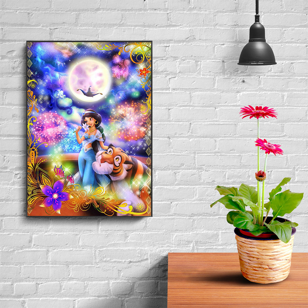 Princess Jasmine - Full Round Drill Diamond Painting 30*40CM