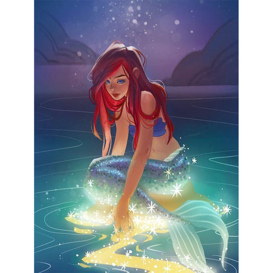 Mermaid Character Series - Full Round Drill Diamond Painting 30*40CM