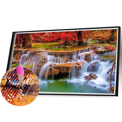 Maple Falls - Full Square Drill Diamond Painting 80*40CM